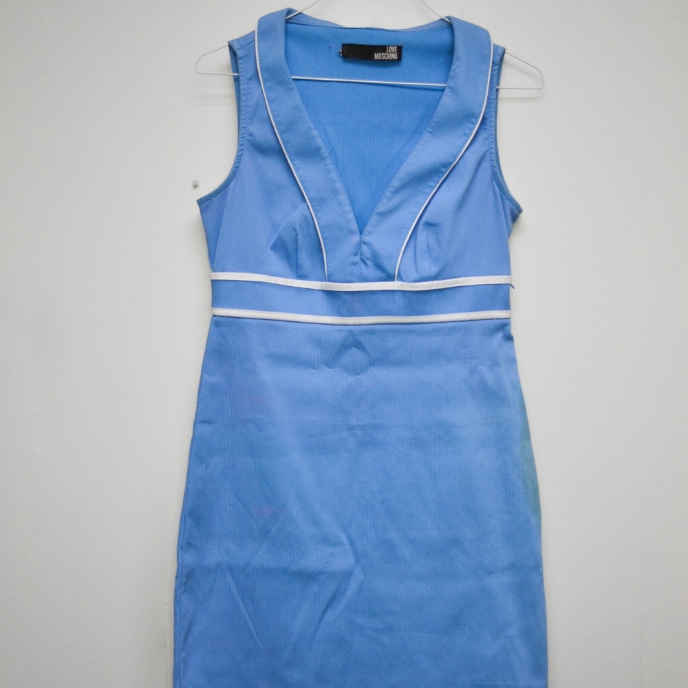 Blue Love Moschino Dress